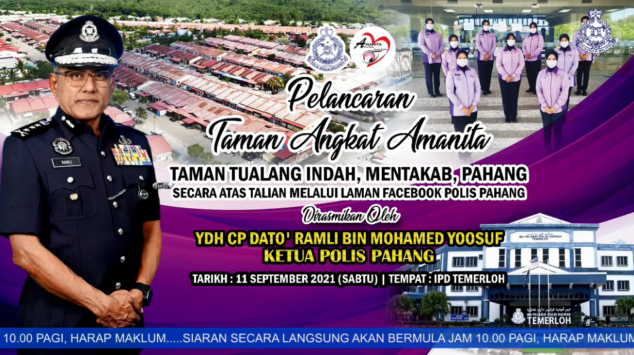 Live Pelancaran Taman Angkat Amanita Pdrm Kontinjen Pahang