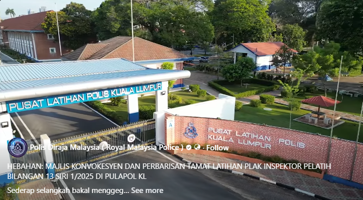 Hebahan Majlis Konvokesyen Dan Perbarisan Tamat Latihan Plak Inspektor Pelatih Bilangan 13 Siri 1 2025 Di Pulapol Kl