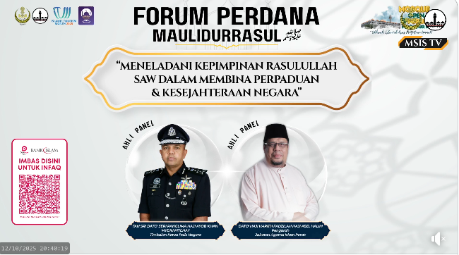 Live Forum Perdana Sempena Mosque Open Day Dan Maulidur Rasul