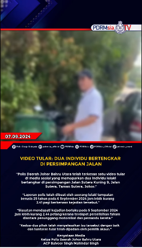 Video Tular Dua Individu Bertengkar Di Persimpangan Jalan