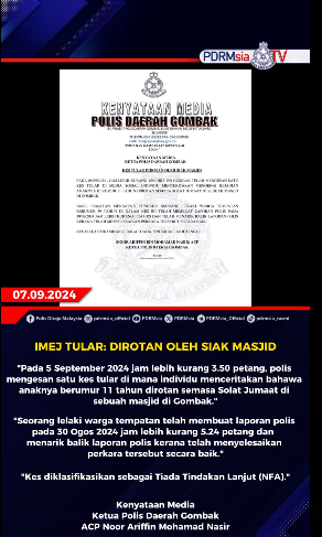 Isu Tular Dirotan Oleh Siak Masjid
