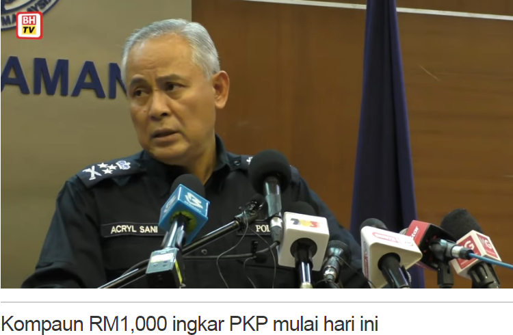 Covid 19 Artikel Pilihan Kompaun Rm1 000 Menanti Setiap Pesalah Pkp Mulai Hari Ini