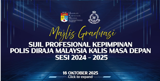 [#UKMLive] Majlis Graduasi Program Sijil Profesional Kepimpinan Polis Diraja Malaysia (PDRM)