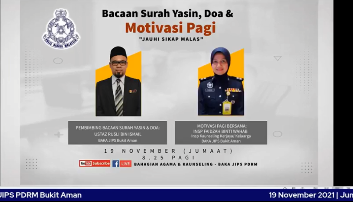 Live Bacaan Surah Yasin Doa Dan Motivasi Pagi