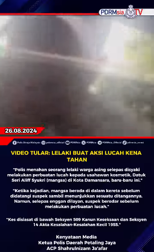 Video Tular Lelaki Buat Aksi Lucah Kena Tahan