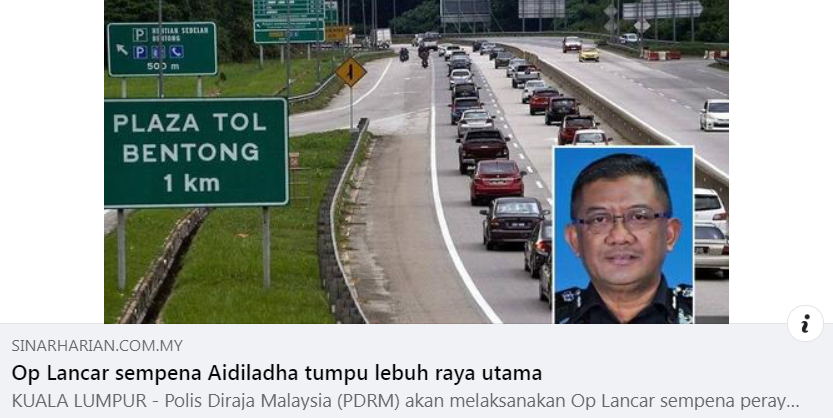 Artikel Pilihan Op Lancar Sempena Aidiladha Tumpu Lebuh Raya Utama