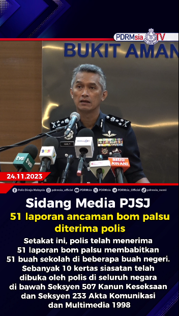 Video Pilihan 51 Laporan Ancaman Bom Palsu Diterima Polis