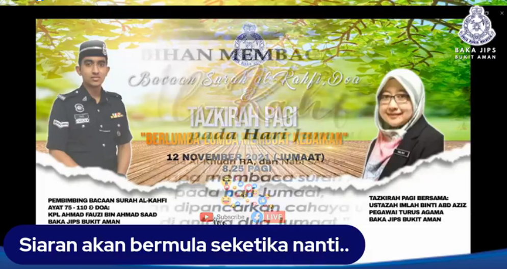 [LIVE] PROGRAM BACAAN SURAH AL-KAHFI, TAZKIRAH PAGI DAN DOA