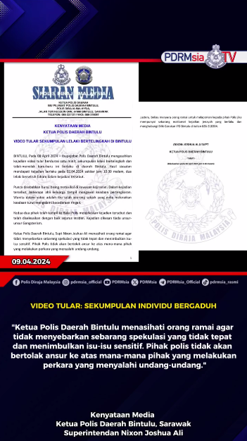 Video Tular Sekumpulan Individu Bergaduh