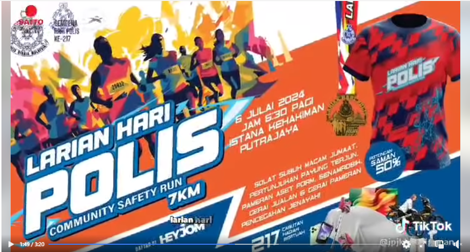 [VIDEO PILIHAN] HEBAHAN: LARIAN HARI POLIS COMMUNITY SAFETY RUN 7KM
