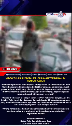 Video Tular Individu Melepaskan Tembakan Di Tempat Awam