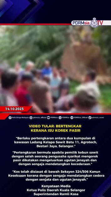 Video Tular Bertengkar Kerana Isu Korek Pasir