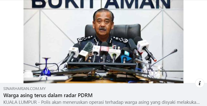 Artikel Pilihan Warga Asing Terus Dalam Radar Pdrm Kpn