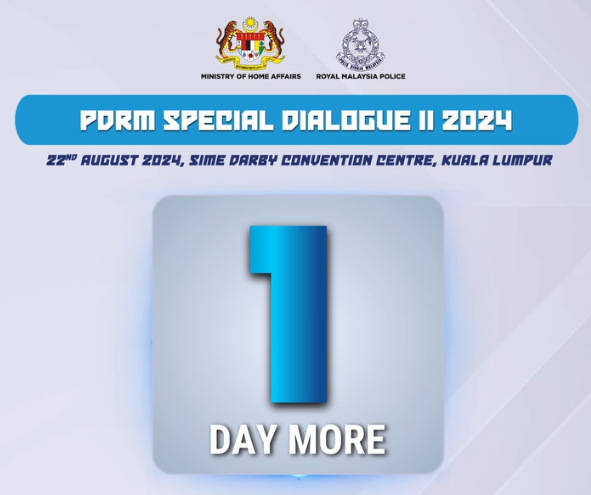Hebahan Countdown Pdrm Special Dialogue Ii 2024 1 Hari Lagi