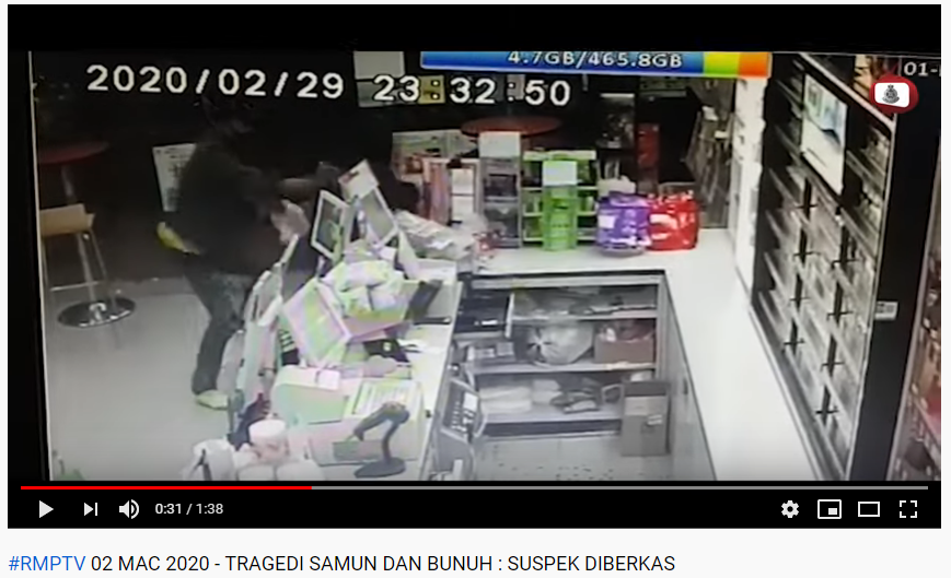 Video Tular Tragedi Samun Dan Bunuh Polis Telah Berjaya Tahan Suspek