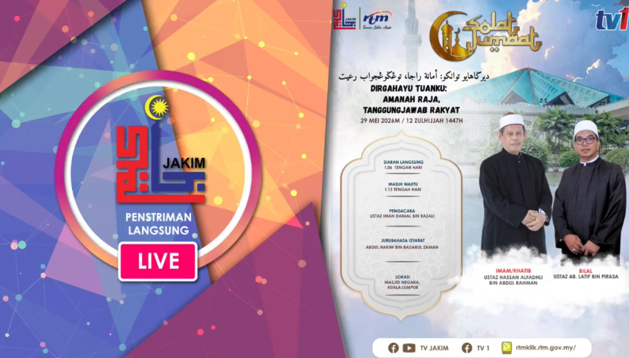 Live Majlis Khutbah Khas Dan Solat Jumaat Sempena Hari Keputeraan Yang Di Pertuan Agong