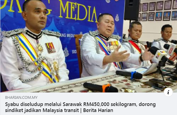 Waragainstdrugs Artikel Pilihan Syabu Diseludup Melalui Sarawak Rm450 000 Sekilogram Dorong Sindiket Jadikan Malaysia Transit Pengarah Jsjn