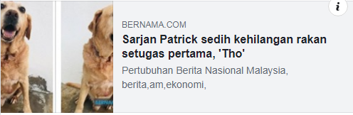 Artikel Pilihan Sarjan Patrick Sedih Kehilangan Rakan Setugas Pertama Tho