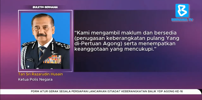 Video Pilihan Pdrm Atur Gerak Persiapan Istiadat Keberangkatan Balik Ydpa