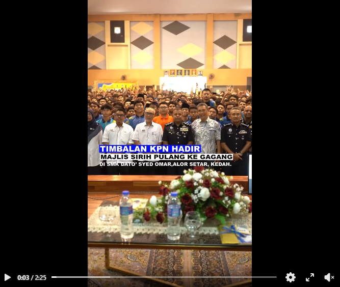 Video Pilihan Timbalan Kpn Hadir Majlis Sirih Pulang Ke Gagang Di Smk Dato Syed Omar