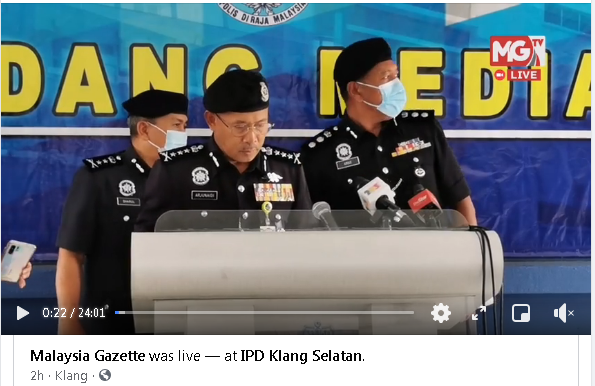 Live Sidang Media Ketua Polis Selangor