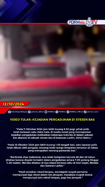 Video Tular Kejadian Pergaduhan Di Stesen Bas