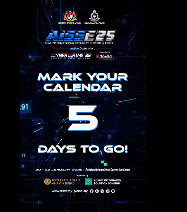 Persidangan Dan Ekspo Keselamatan Antarabangsa Asia 2025 Aisse 25 5 Hari Lagi