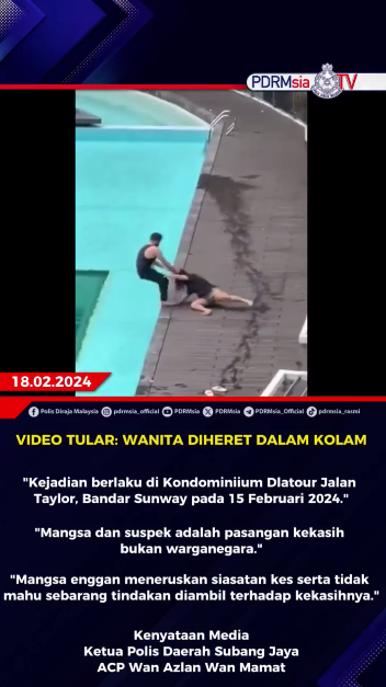 Video Tular Wanita Diheret Dalam Kolam