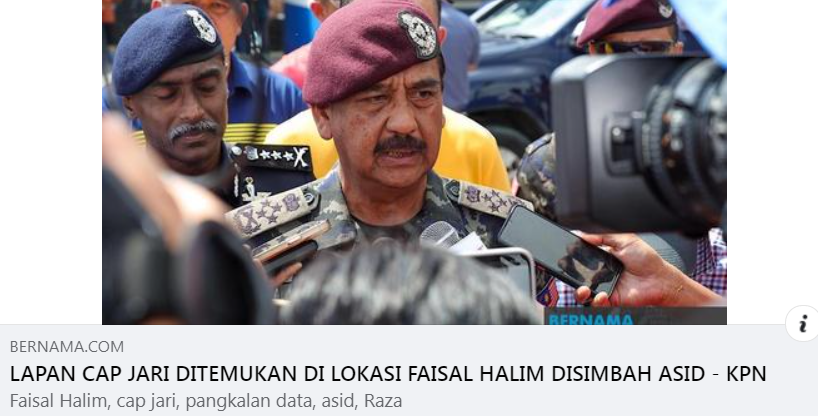 Update Artikel Pilihan Lapan Cap Jari Ditemukan Di Lokasi Faisal Halim Disimbah Asid Kpn