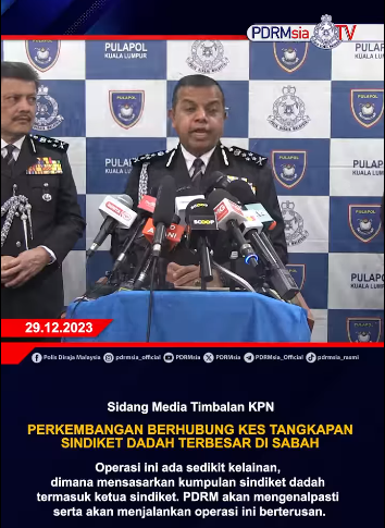 Video Pilihan Perkembangan Berhubung Kes Tangkapan Sindiket Dadah Terbesar Di Sabah