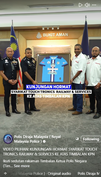 Video Pilihan Kunjungan Hormat Syarikat Touch Tronics Railway Services Ke Atas Timbalan Kpn