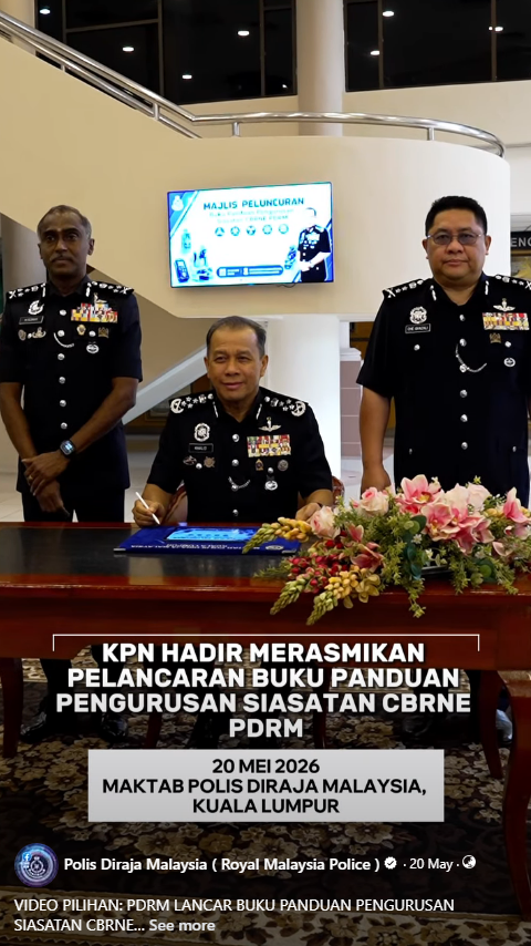 Video Pilihan Pdrm Lancar Buku Panduan Pengurusan Siasatan Cbrne