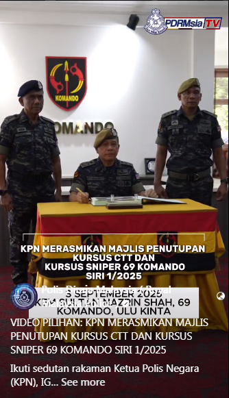 Video Pilihan Kpn Merasmikan Majlis Penutupan Kursus Ctt Dan Kursus Sniper 69 Komando Siri 1 2025