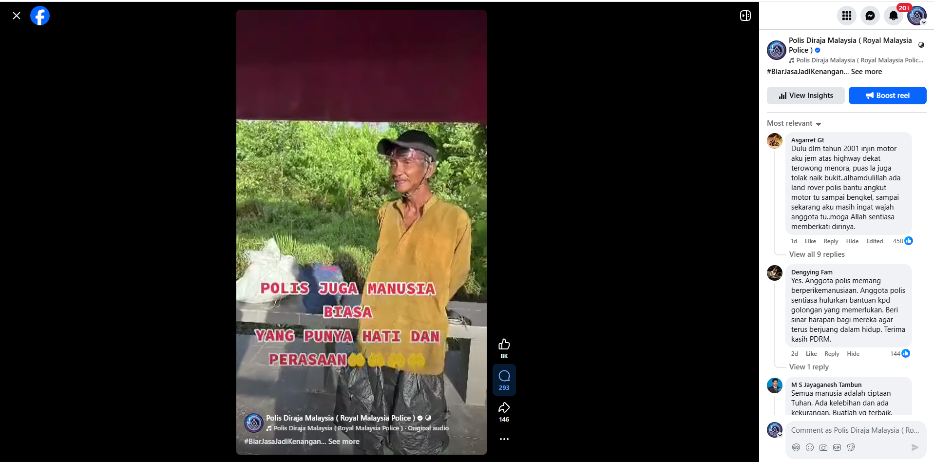 VIDEO PILIHAN: KEPRIHATINAN PEGAWAI POLIS BANTU WARGA EMAS