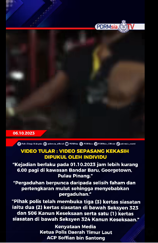 Video Tular Video Sepasang Kekasih Dipukul Oleh Individu