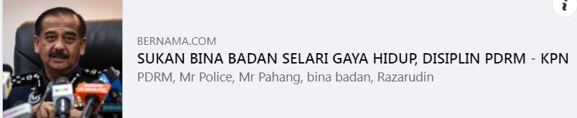 Artikel Pilihan Sukan Bina Badan Selari Gaya Hidup Dan Disiplin Pdrm Kpn