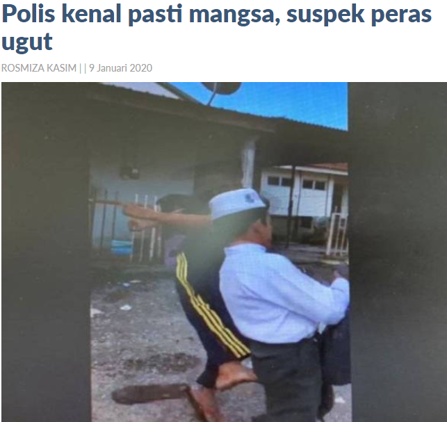 Video Tular Polis Kenal Pasti Mangsa Suspek Peras Ugut