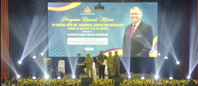 Penutup Program Ramah Mesra Yb Datuk Seri Dr Shamsul Anuar Bin Nasarah Timbalan Menteri Dalam Negeri Bersama Anggota Rela Negeri Sembilan