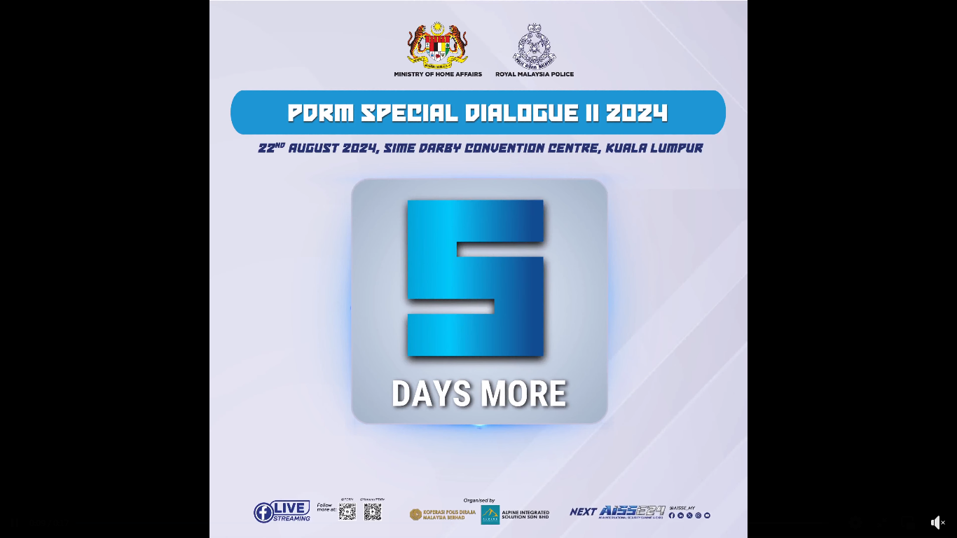 Hebahan Countdown Pdrm Special Dialogue Ii 2024 5 Hari Lagi