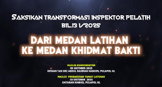 HEBAHAN: MAJLIS KONVOKESYEN DAN PERBARISAN TAMAT LATIHAN PLAK INSPEKTOR PELATIH BILANGAN 13 SIRI 1/2025 DI PULAPOL KL