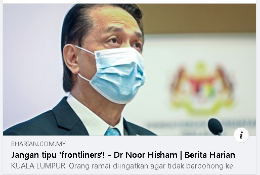 Pkpp Covid 19 Artikel Pilihan Peringatan Jangan Tipu Frontliners Kami Juga Perlu Dilindungi Kami Ada Keluarga Dan Rakan Rakan Kp Kesihatan