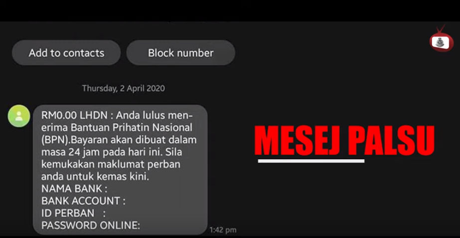Scam Alert Posting Pilihan Dokumentari Berkenaan Penipuan Dalam Talian Bpn