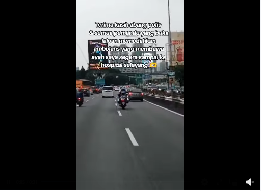 #BiarJasaJadiKenangan VIDEO PILIHAN: ANGGOTA TRAFIK IPK KL BANTU LANCAR PERJALANAN AMBULANS KE DESTINASI DITUJU