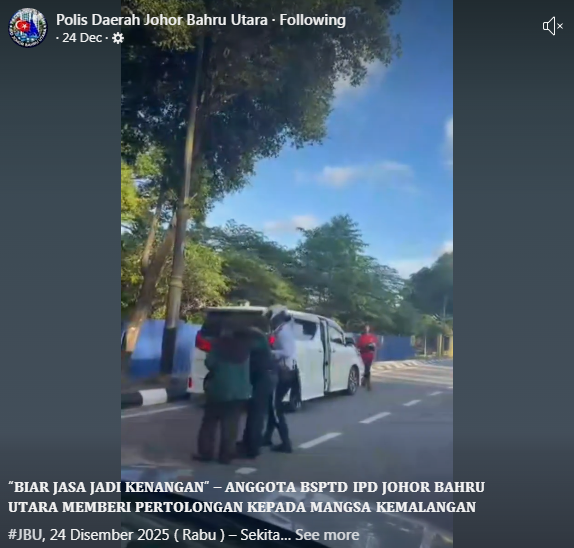 Biarjasajadikenangan Video Pilihan Anggota Bspt Ipd Johor Bahru Utara Bantu Mangsa Kemalangan Jalan Raya