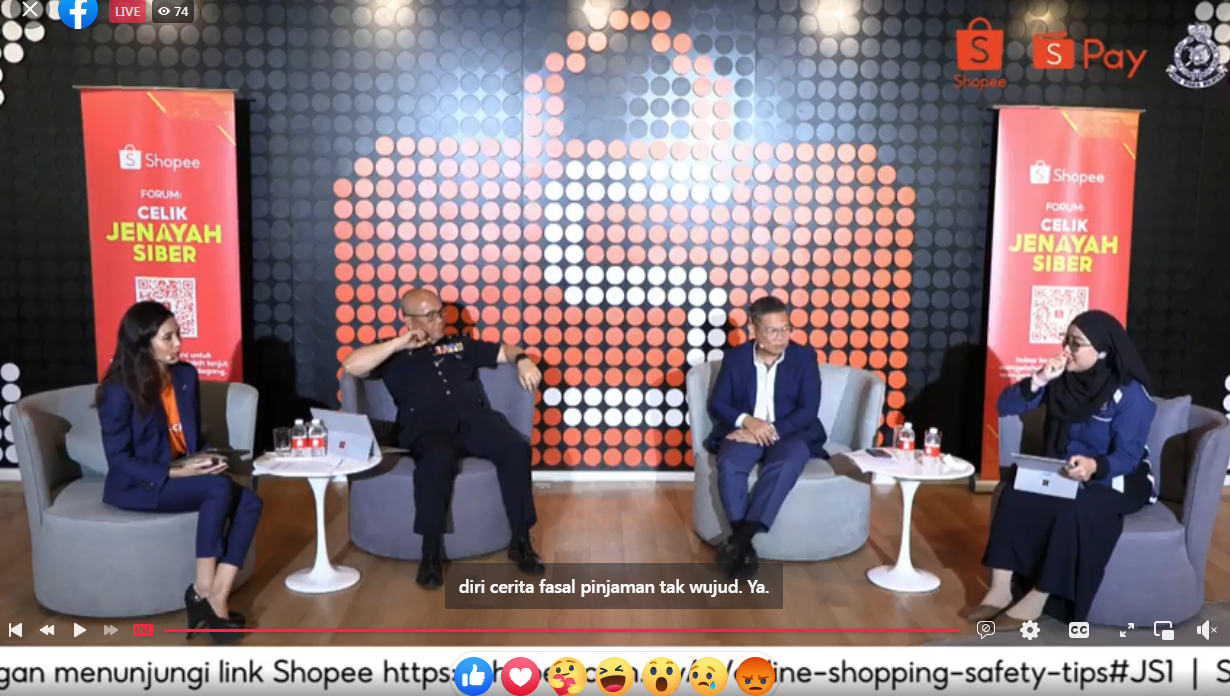 Besmartstayalert Letsfightscammertogether Live Forum Celik Jenayah Siber