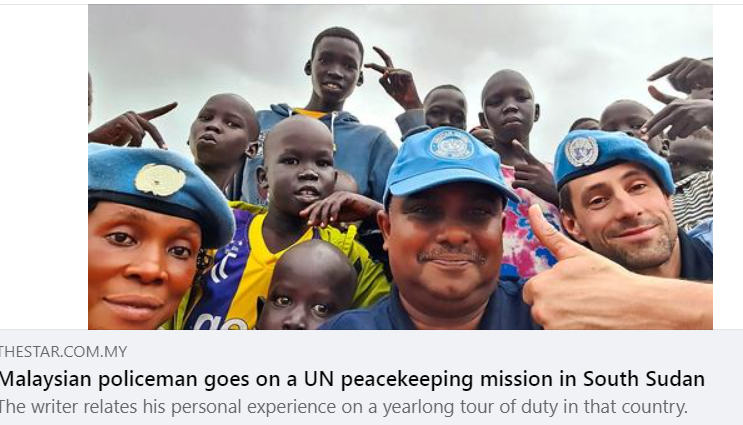 Artikel Pilihan Malaysian Policeman Goes On A Un Peacekeeping Mission In South Sudan
