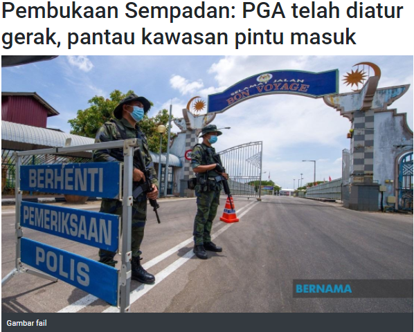 Artikel Pilihan Pembukaan Sempadan Pga Telah Diatur Gerak Pantau Kawasan Pintu Masuk Negara Kpn