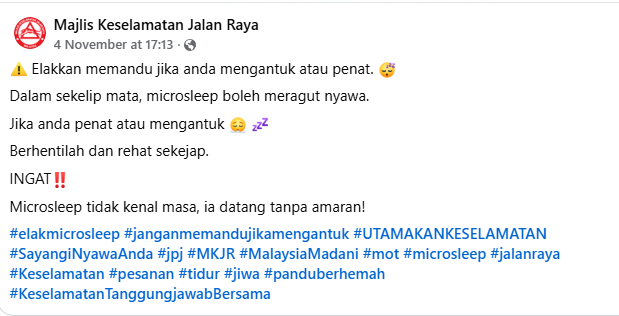 Posting Pilihan Bahaya Microsleep