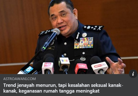 Pkp Pkpb Pkpp Covid 19 Artikel Pilihan Trend Jenayah Menurun Tapi Kesalahan Seksual Kanak Kanak Keganasan Rumah Tangga Meningkat