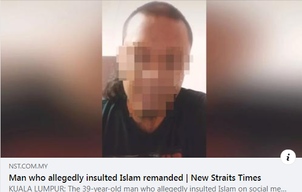 Update Artikel Pilihan Man Who Allegedly Insulted Islam Remanded
